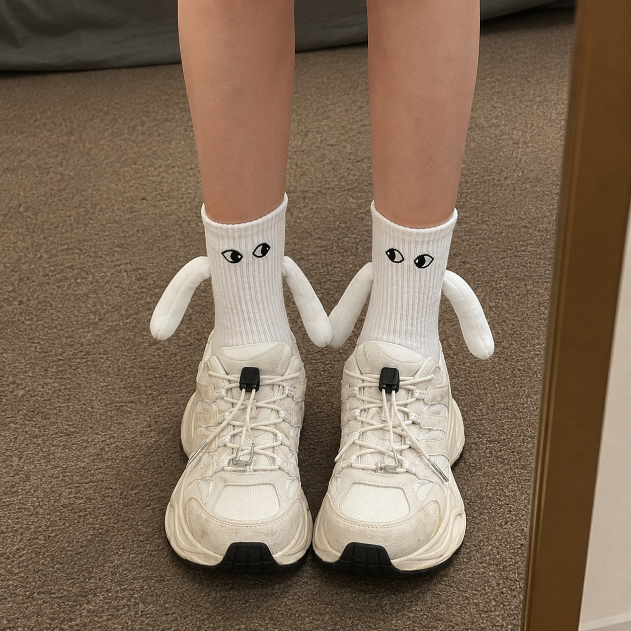 Calcetines magnéticos para pareja de algodón premium